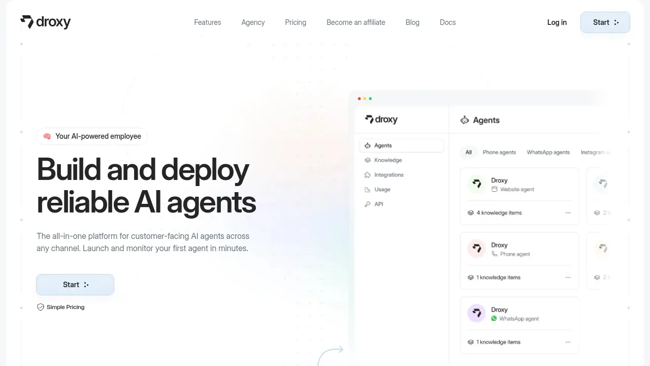 Screenshot of Droxy