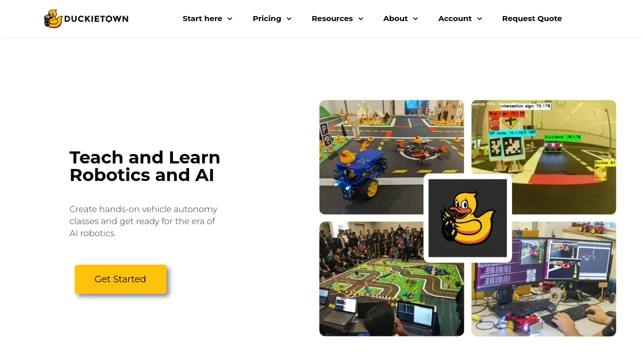 Screenshot of Duckietown