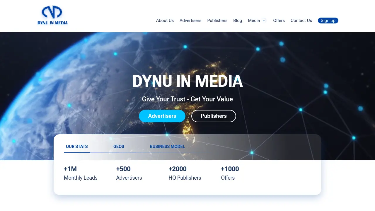 Screenshot of Dynu In Media