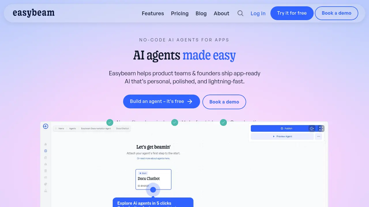 Screenshot of Easybeam