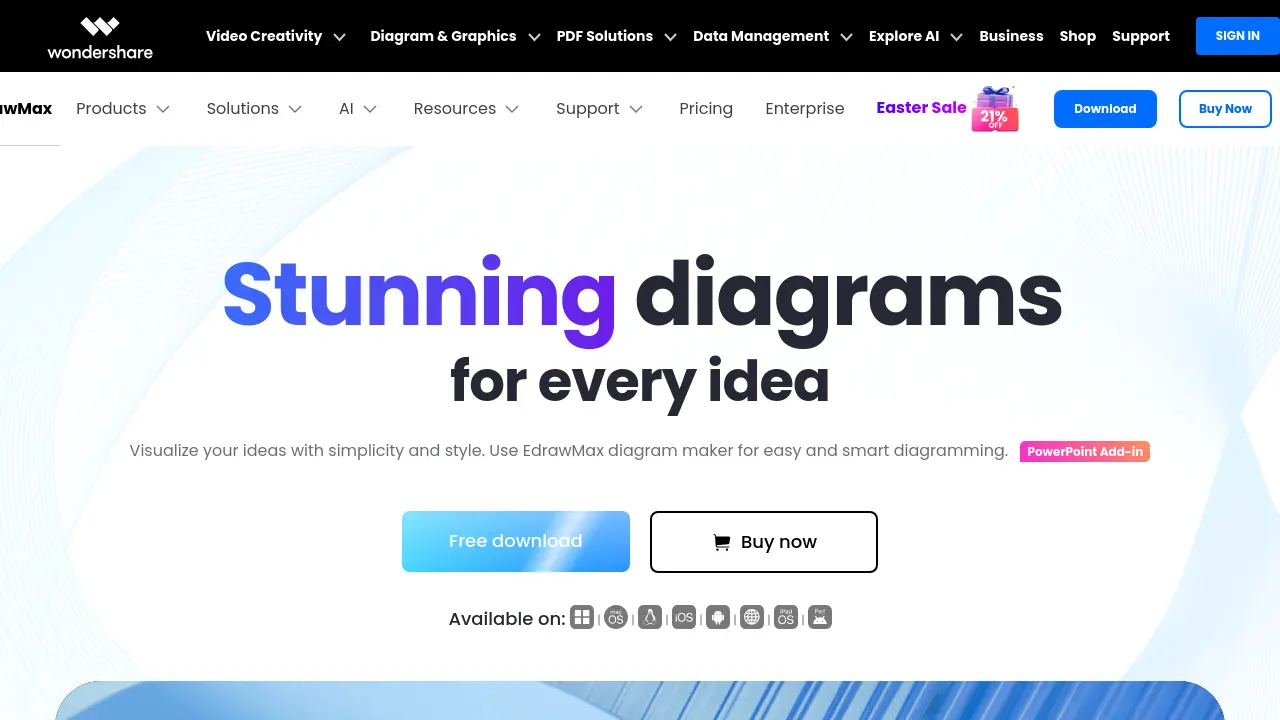 Screenshot of EdrawMax