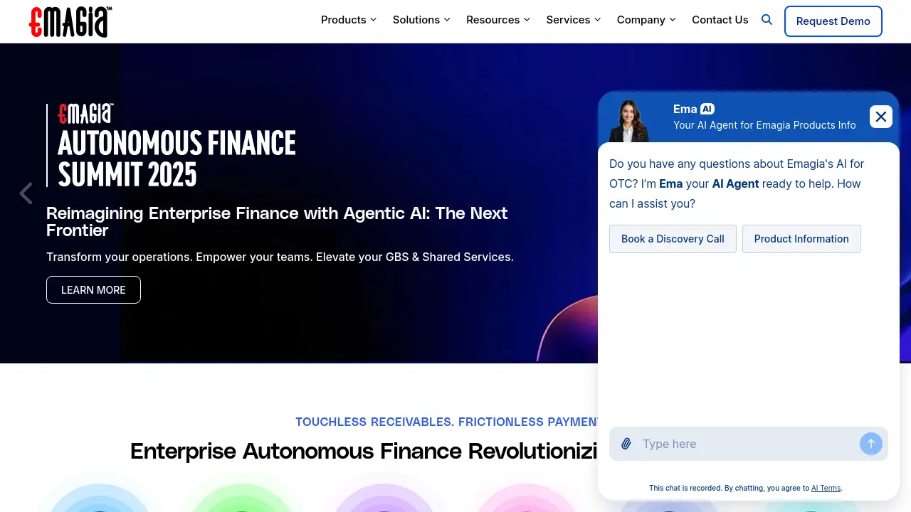 Screenshot of Emagia