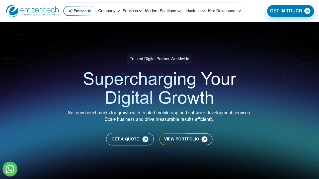 Screenshot of Emizen AI