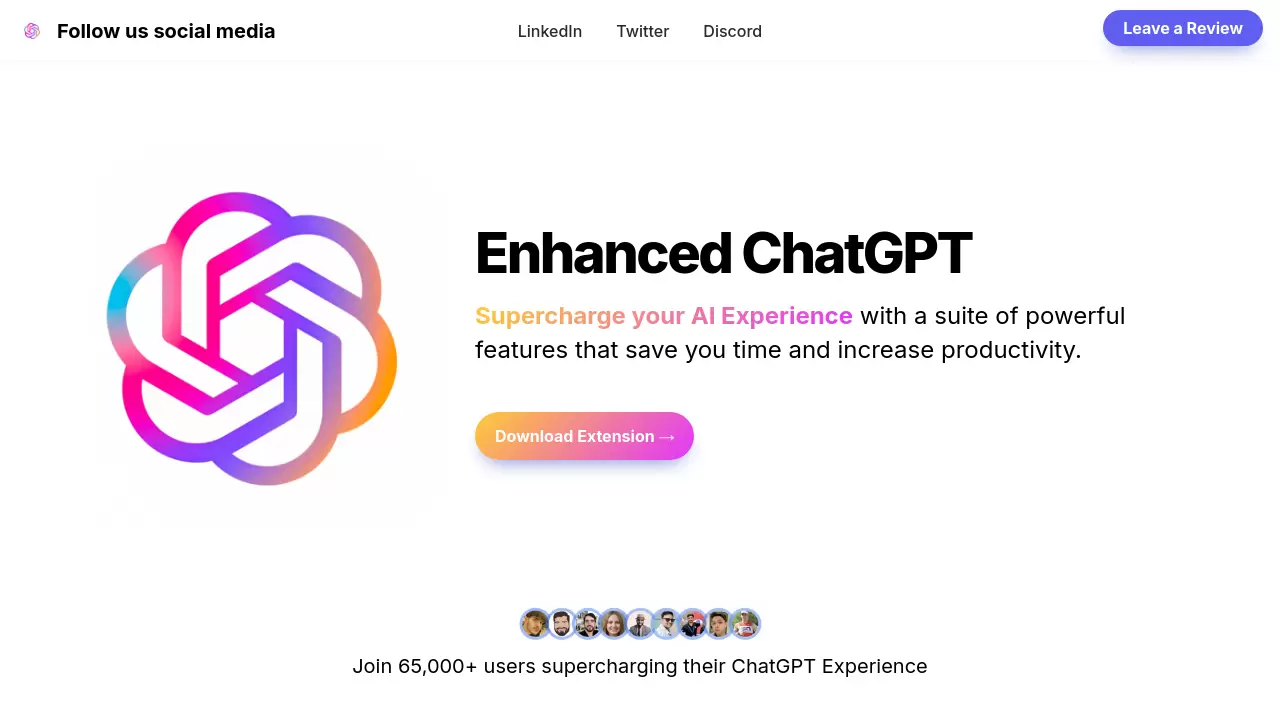 Screenshot of Enhanced ChatGPT