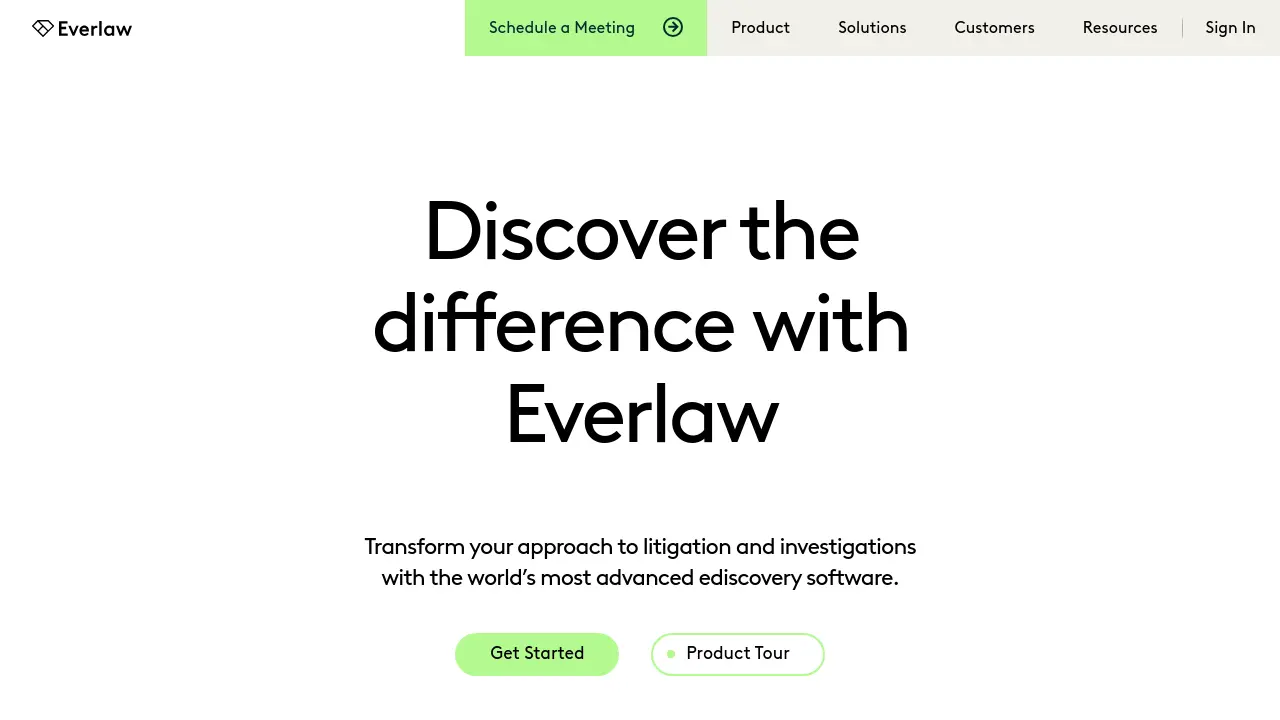 Screenshot of Everlaw