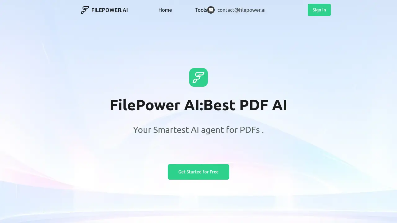 Screenshot of FilePower AI