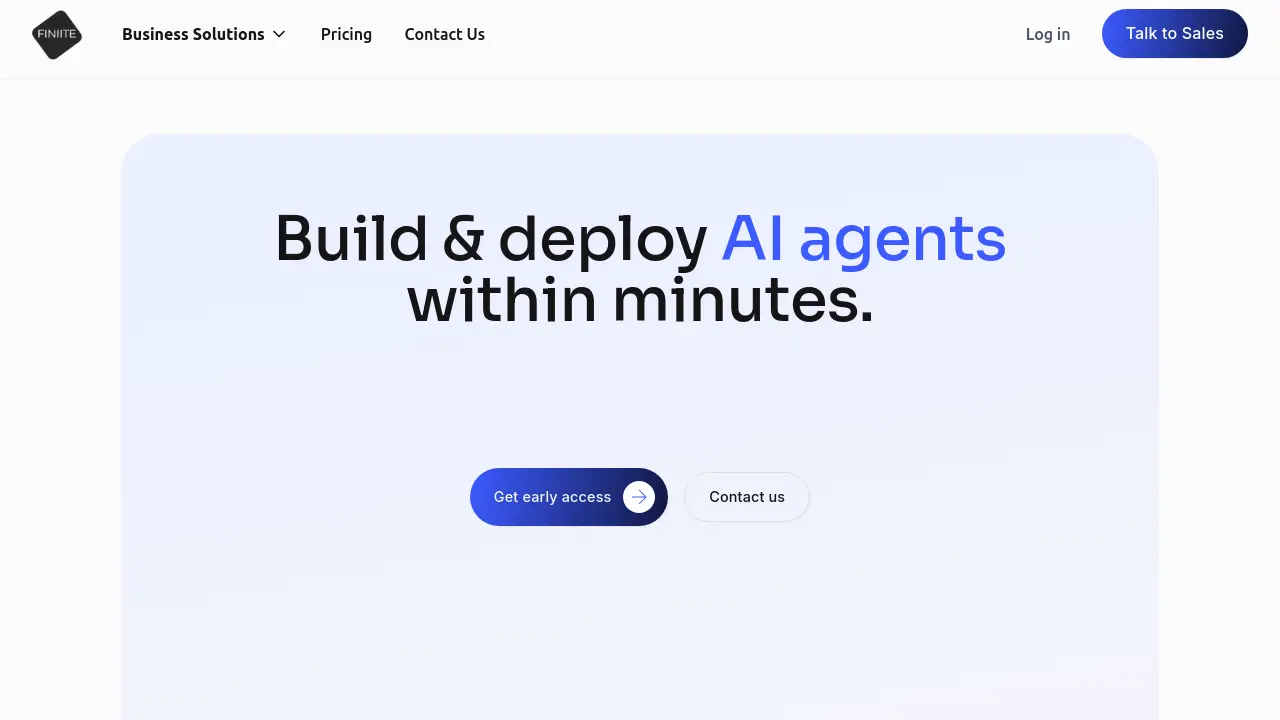 Screenshot of FINIITE