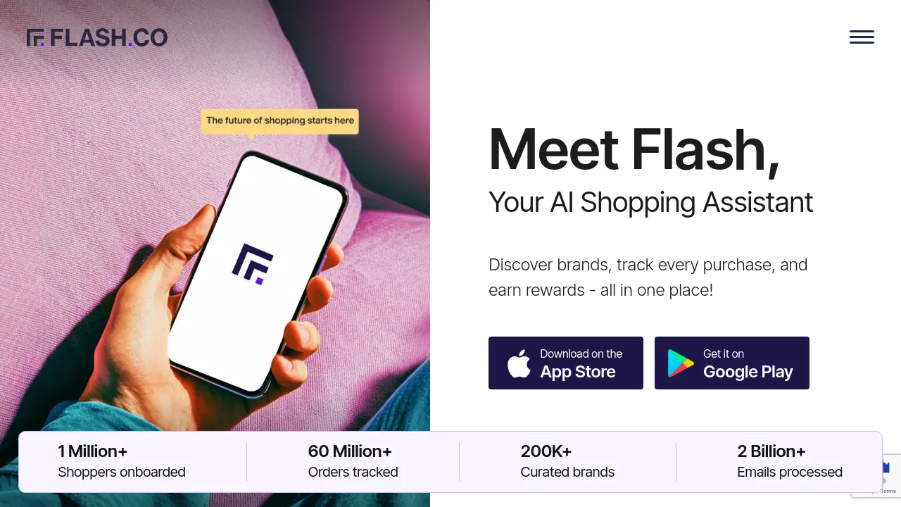 Screenshot of Flash AI Shopping Assistant