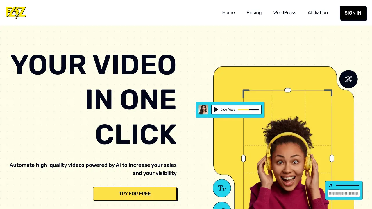 Screenshot of Fliz