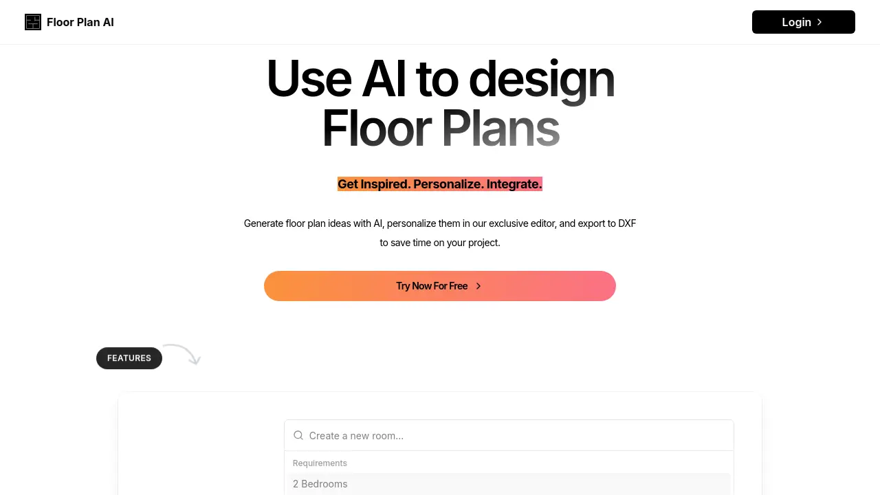 Screenshot of Floor Plan AI