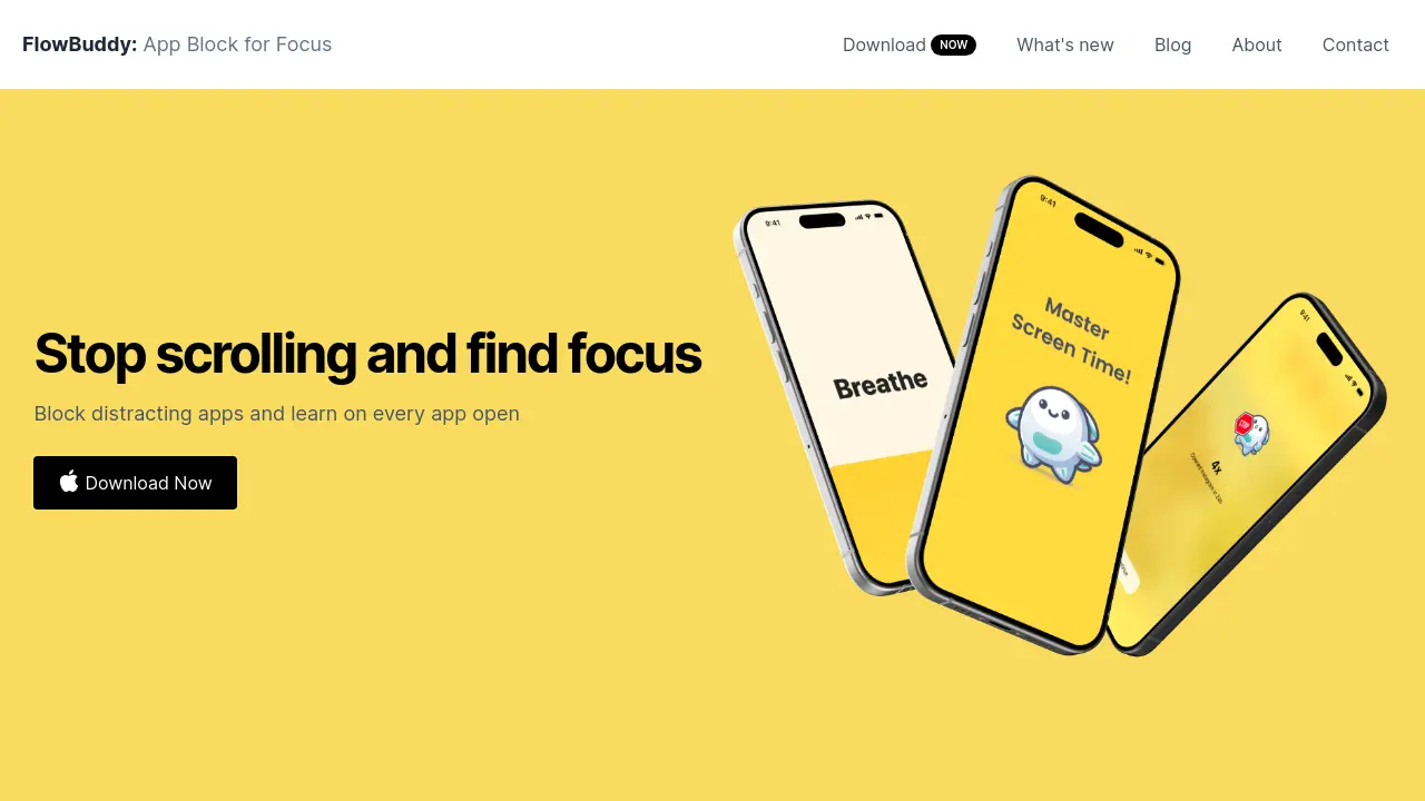 Screenshot of FlowBuddy