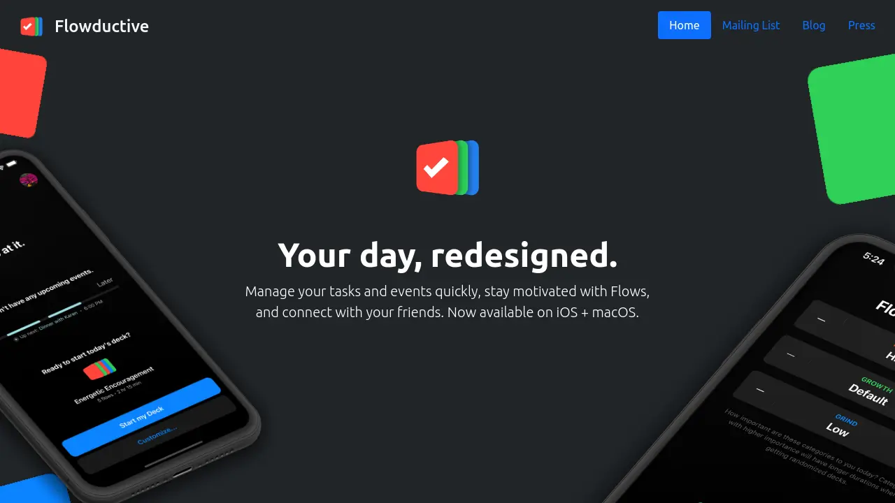 Screenshot of Flowductive