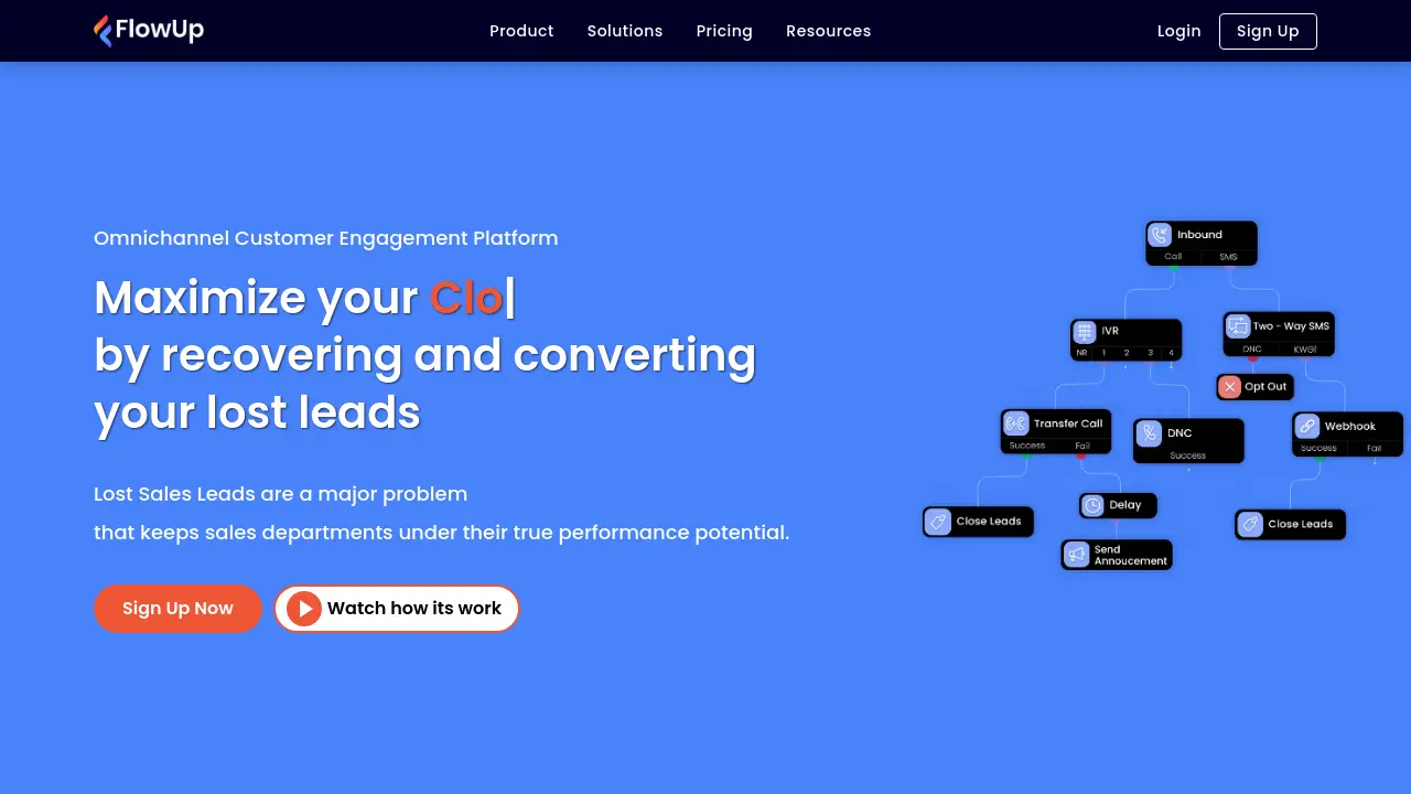 Screenshot of FlowUp