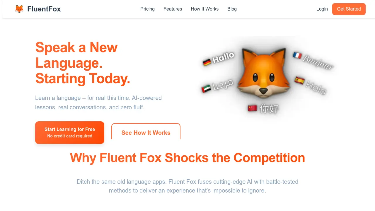 Screenshot of FluentFox
