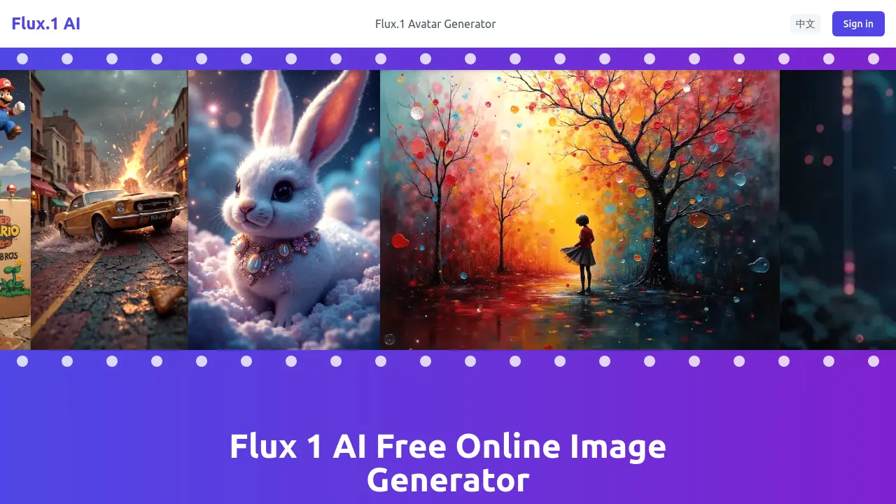 Screenshot of flux1.co