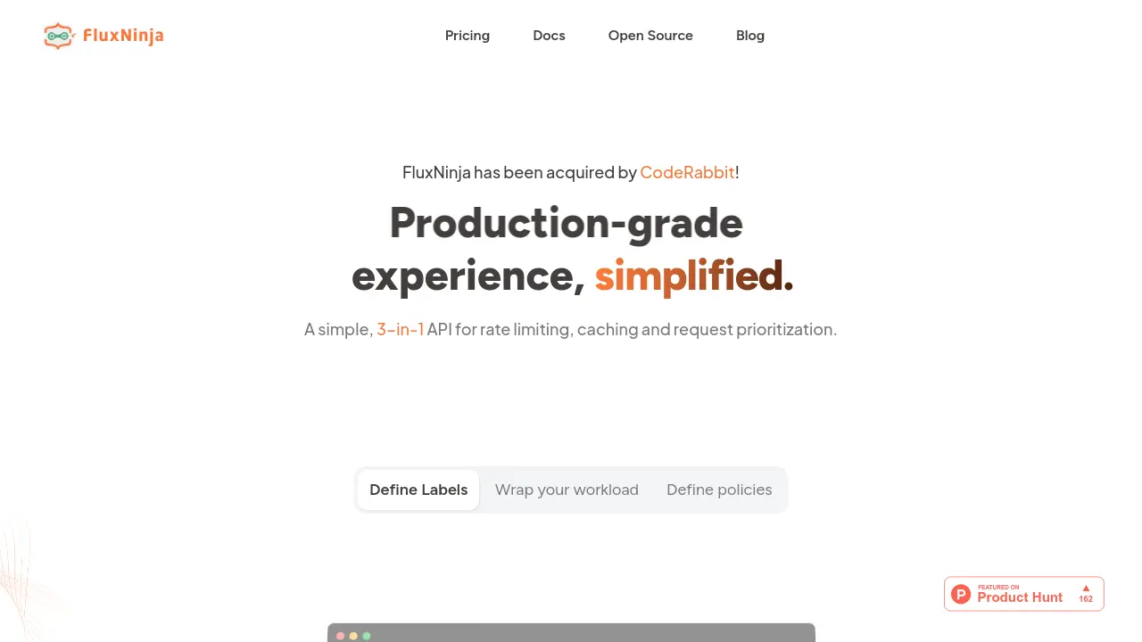 Screenshot of FluxNinja Aperture