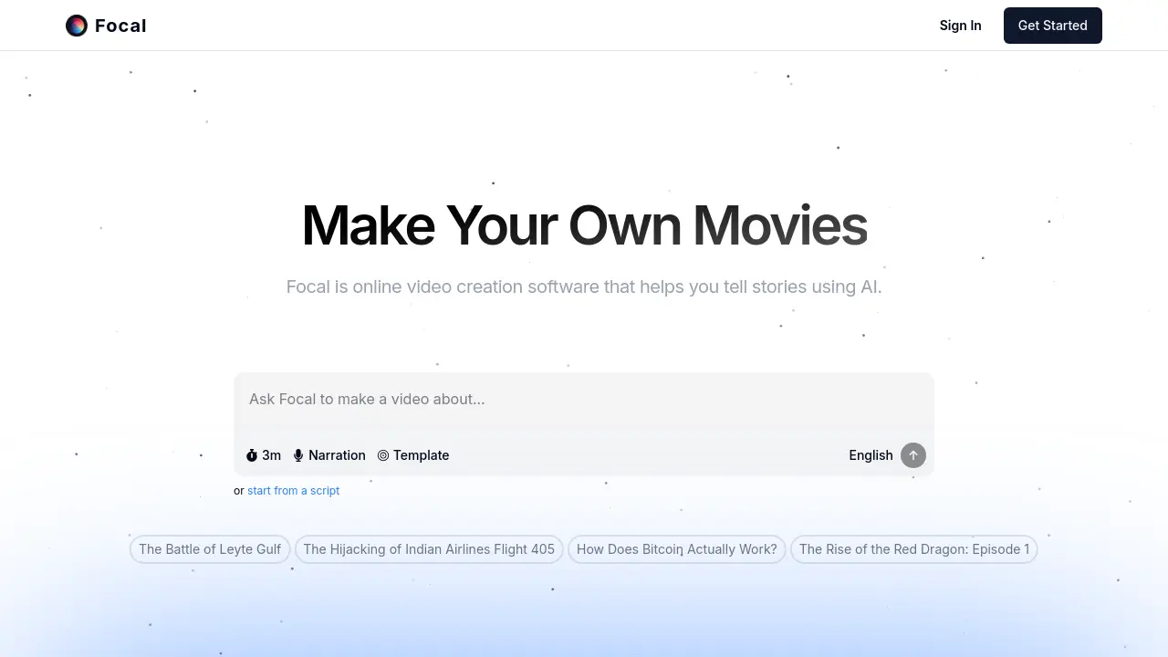 Screenshot of Focal