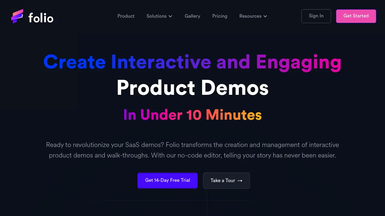 Screenshot of Folio