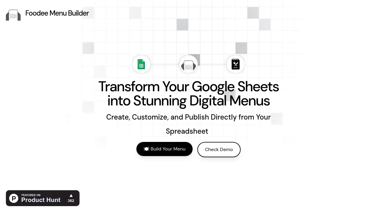 Foodee Menu Builder
