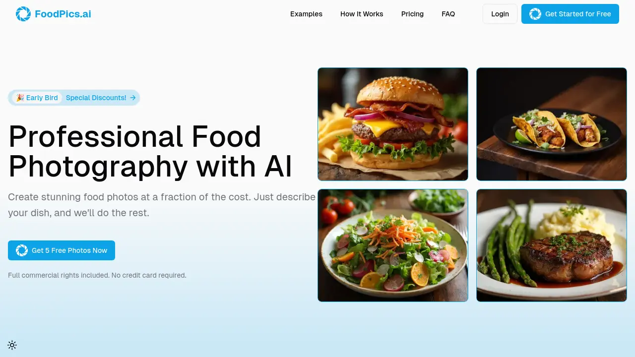Screenshot of FoodPics.ai