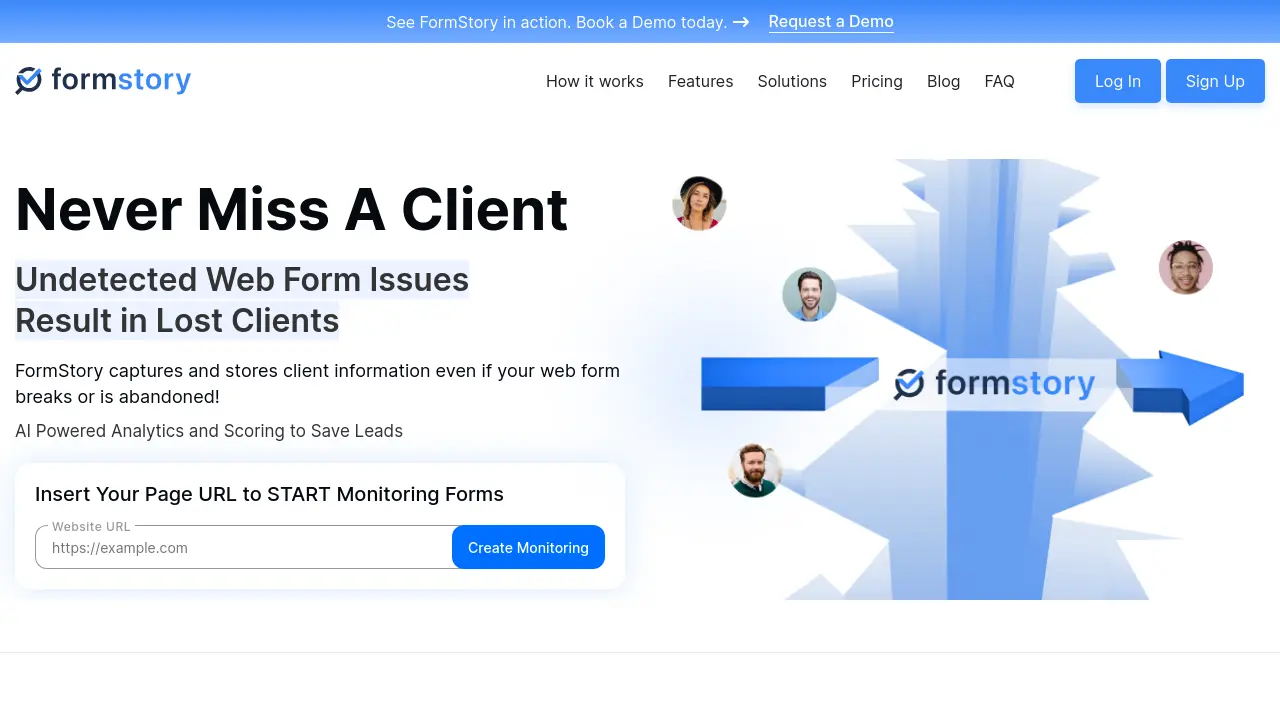 Screenshot of FormStory