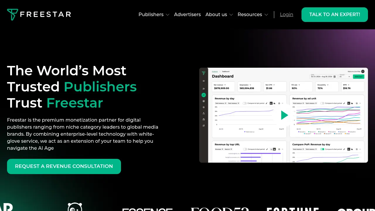 Screenshot of Freestar