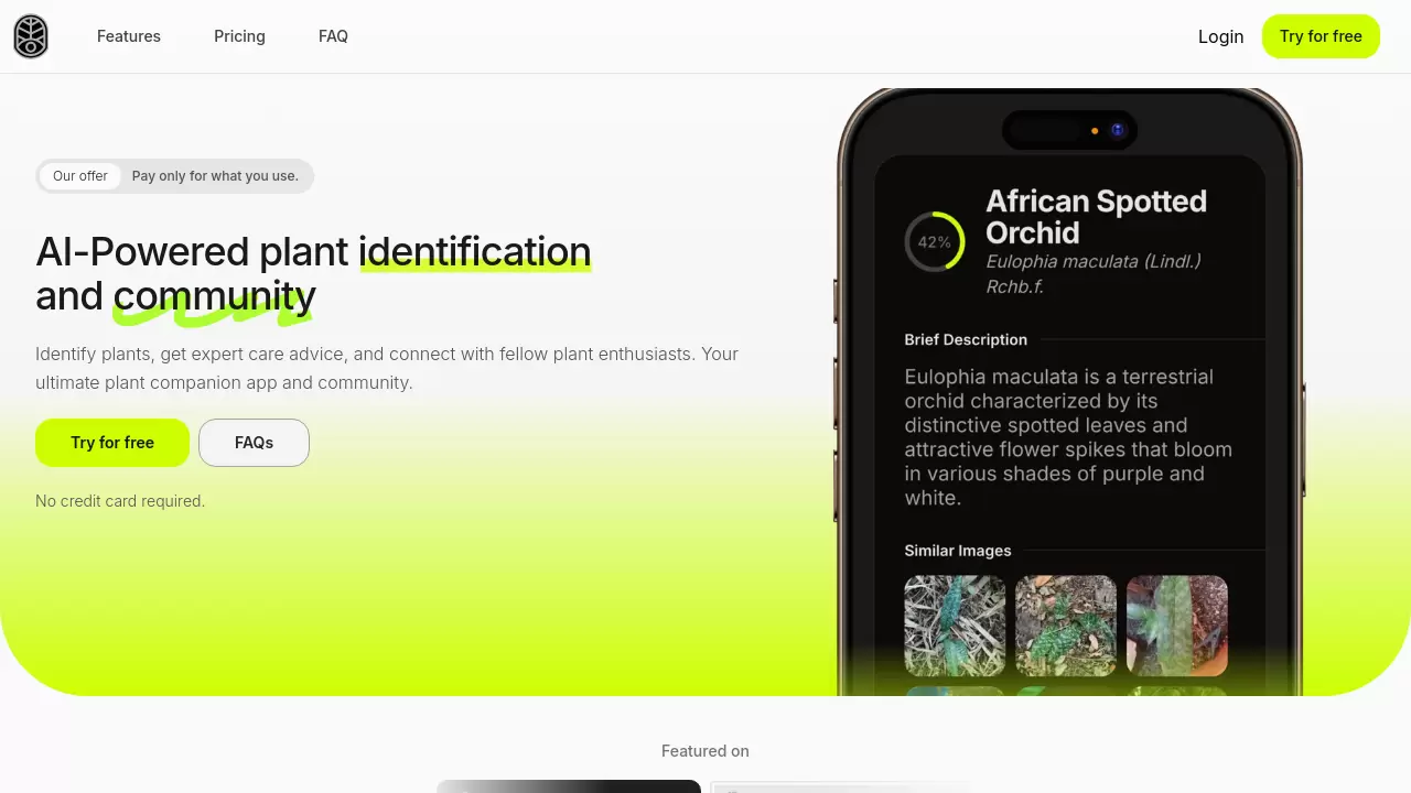 Screenshot of Frondly