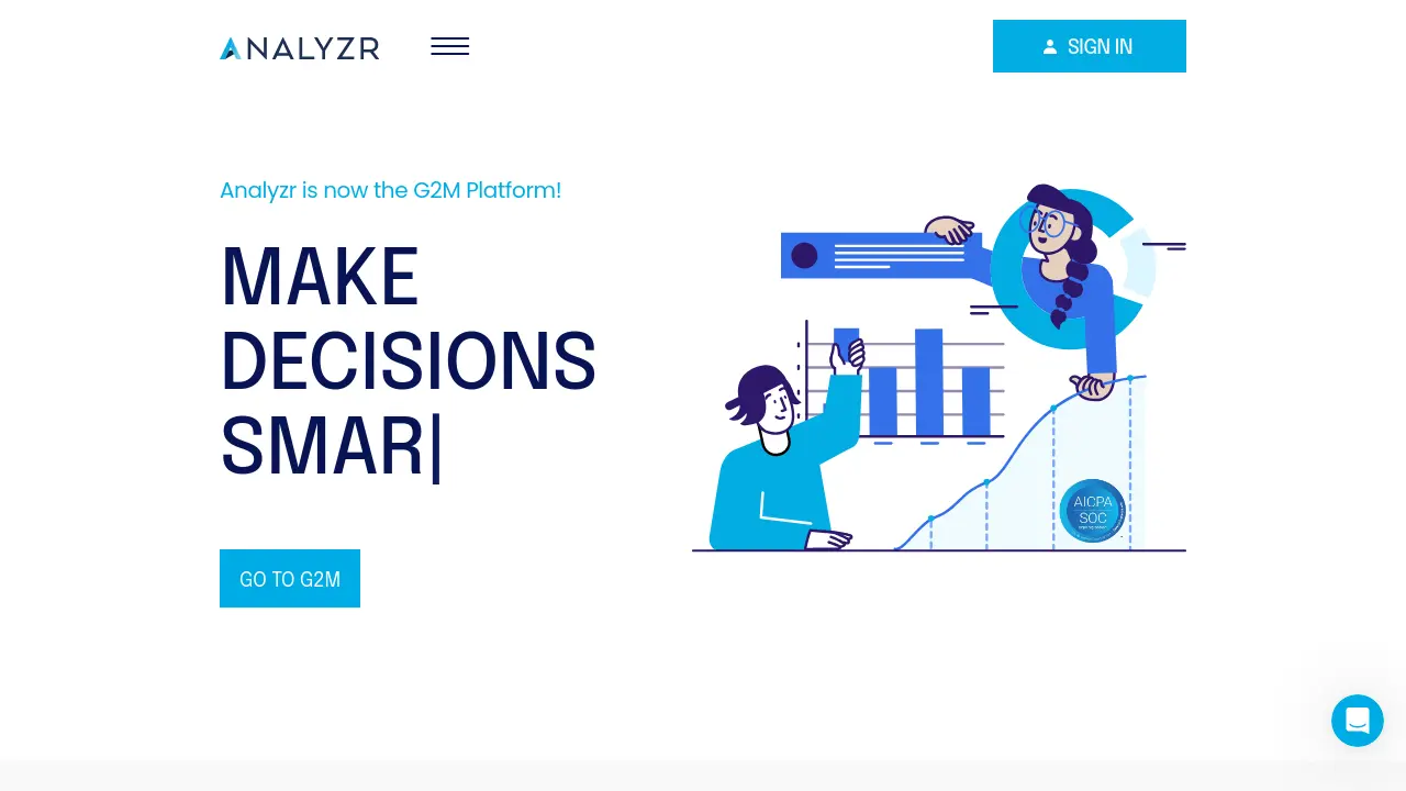 Screenshot of G2M Platform