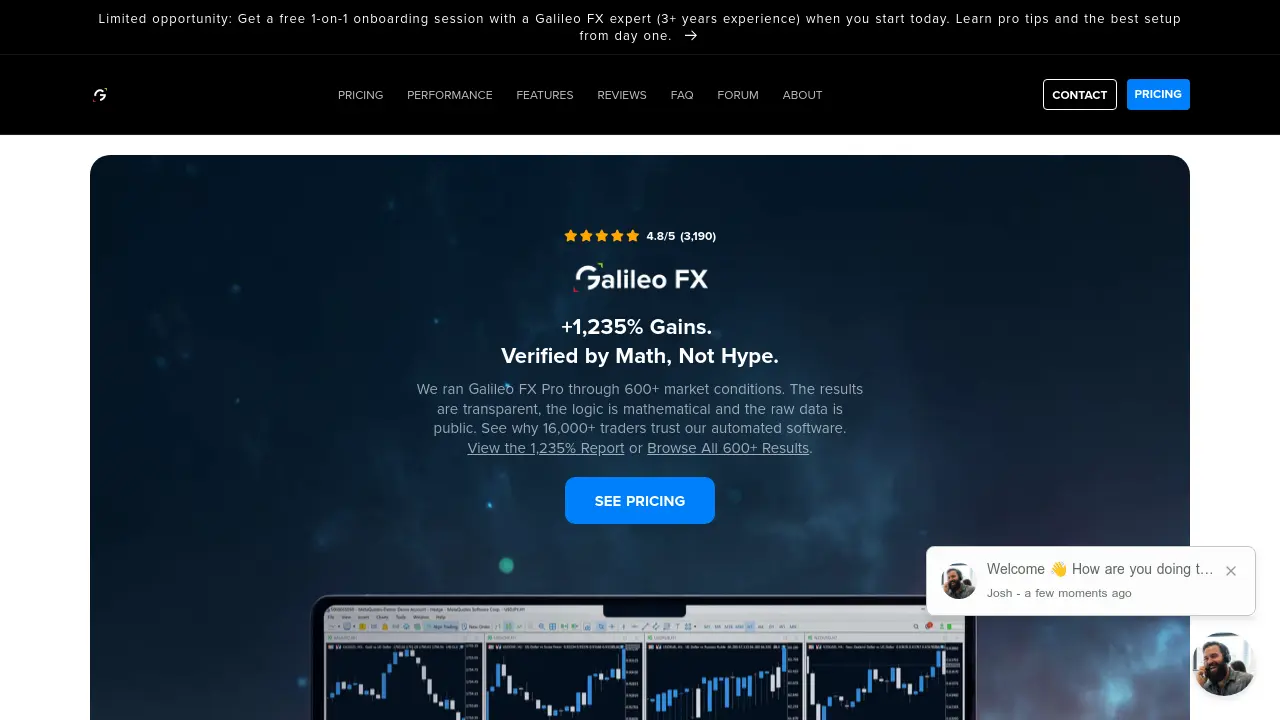 Screenshot of Galileo FX