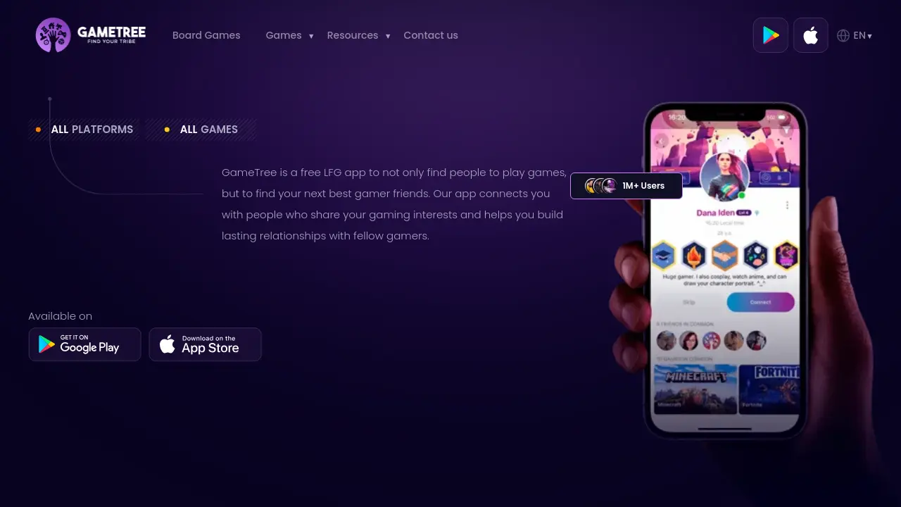 Screenshot of GameTree