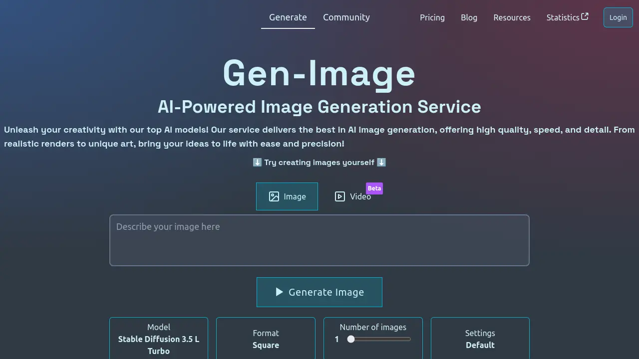 Screenshot of Gen-Image