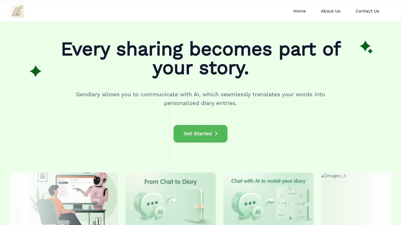 Screenshot of Gendiary
