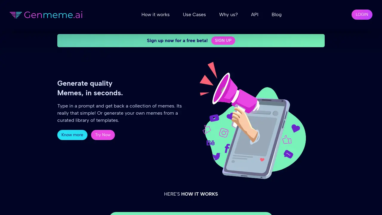 Screenshot of Genmeme