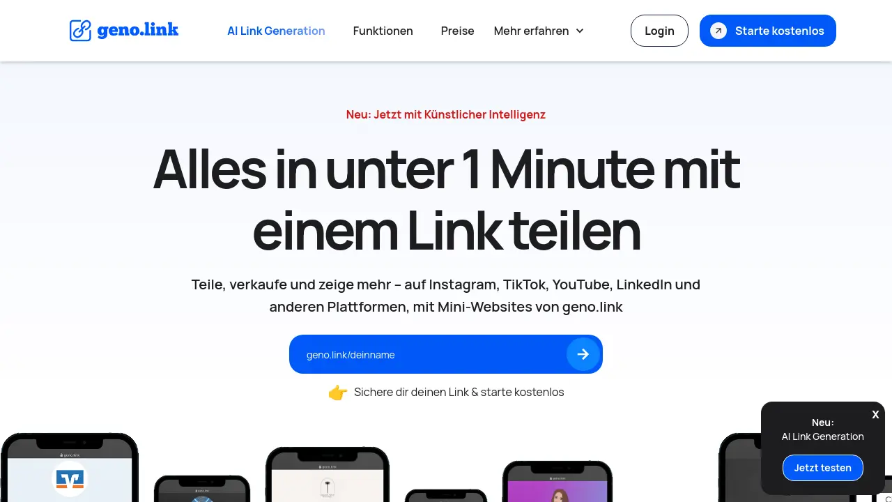 Screenshot of geno.link