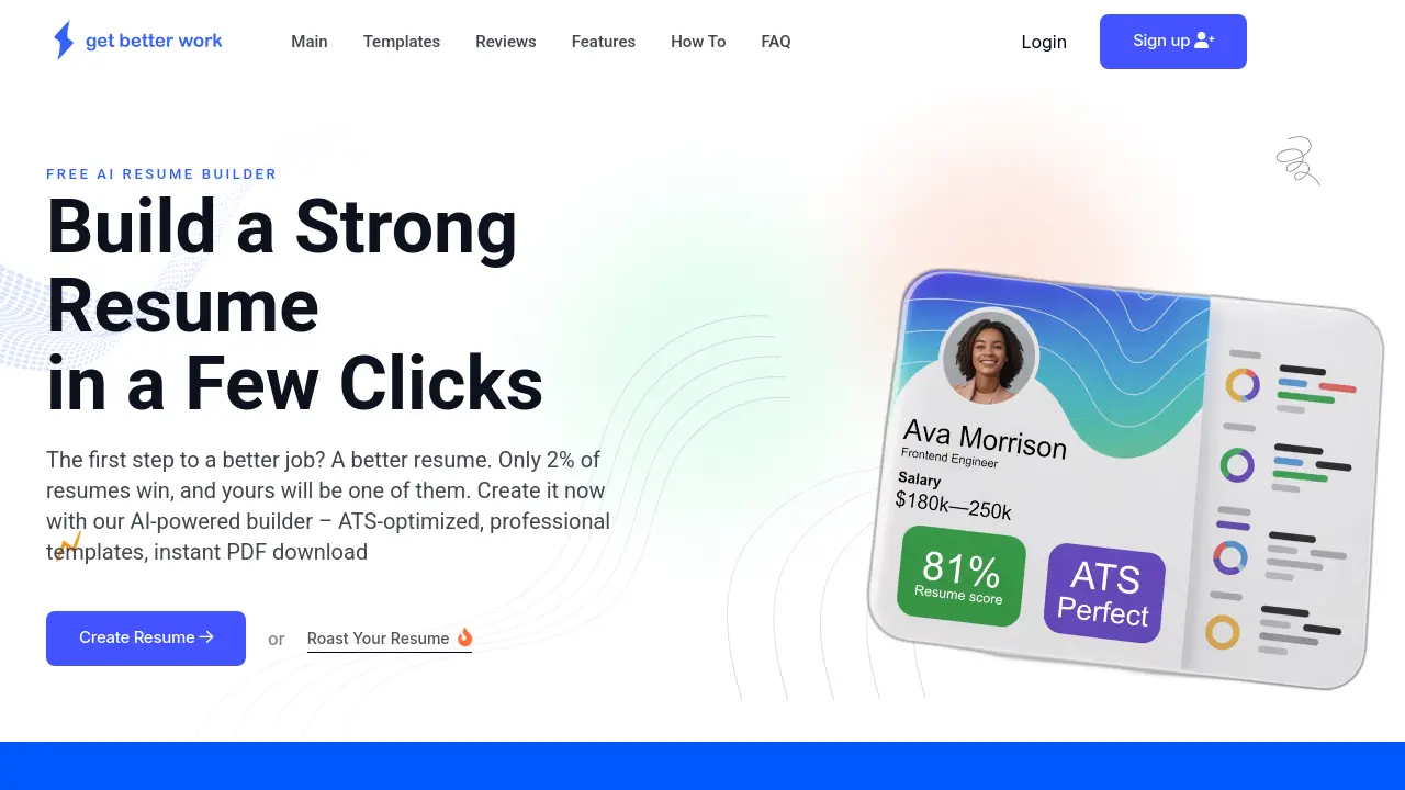 Screenshot of GetBetter.Work