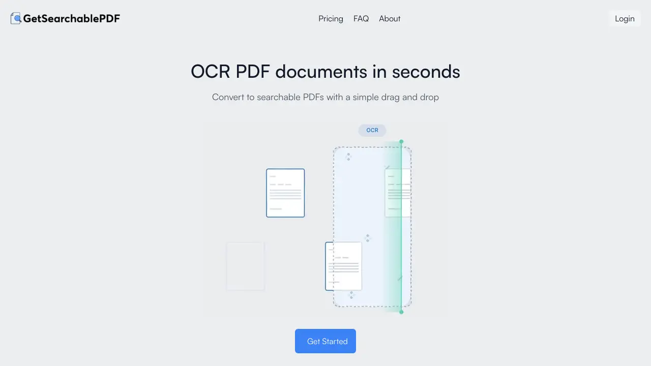 Screenshot of GetSearchablePDF