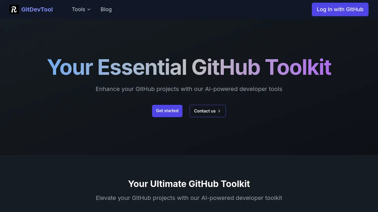 Screenshot of GitDevTool