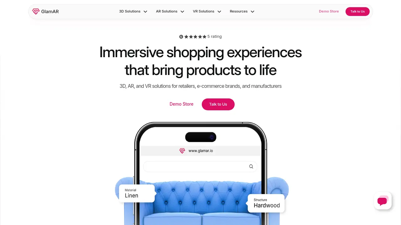 Screenshot of GlamAR
