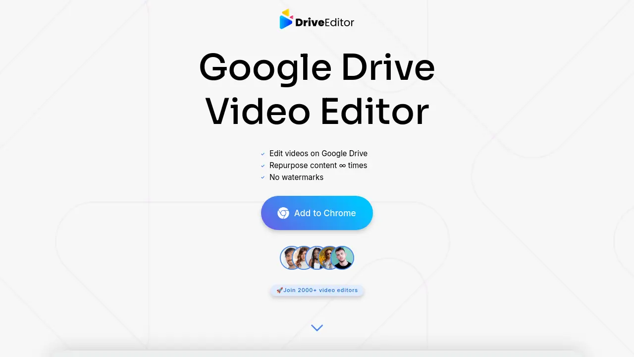 Google Drive Video Editor