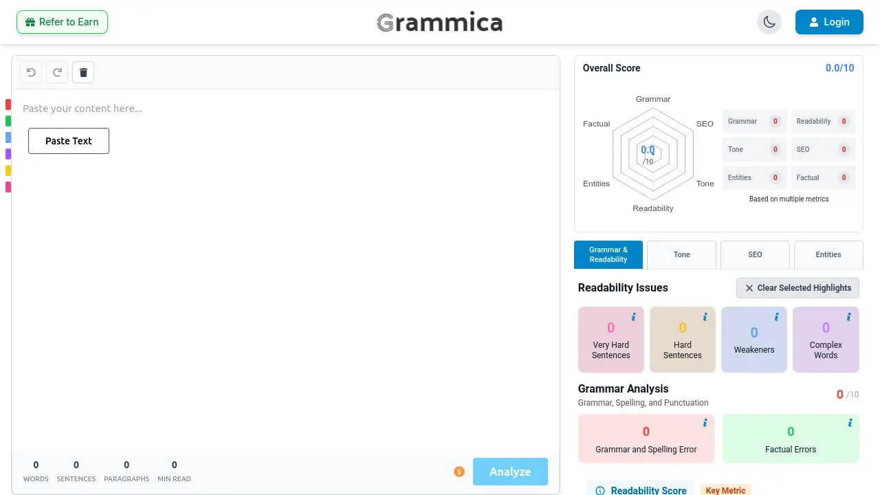 Screenshot of Grammica