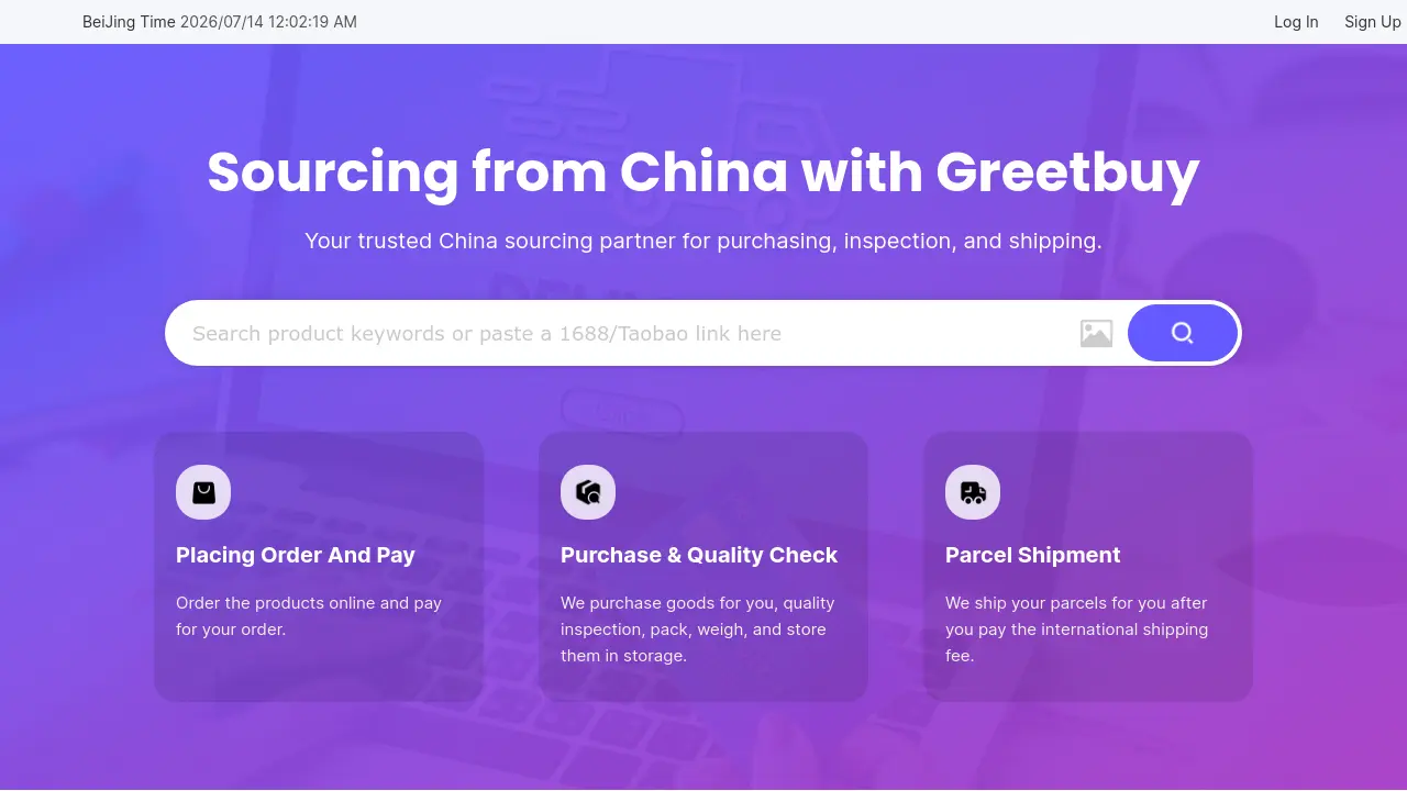 Screenshot of Greetbuy