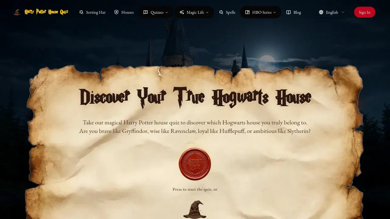 Harry Potter House Quiz