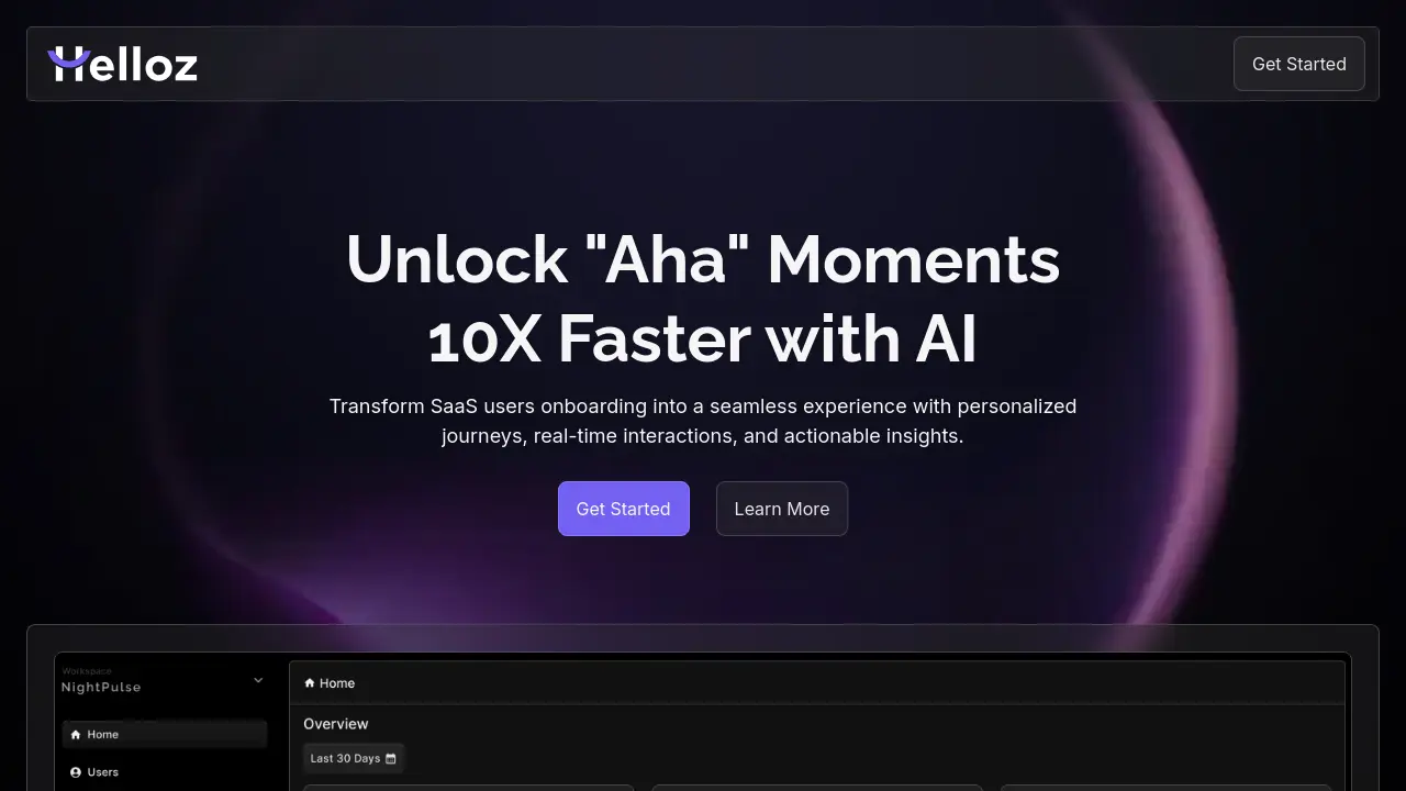 Screenshot of Helloz.ai
