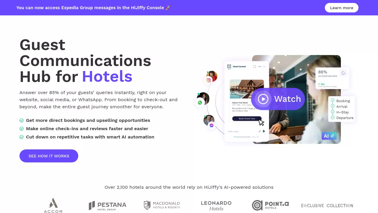 Screenshot of HiJiffy