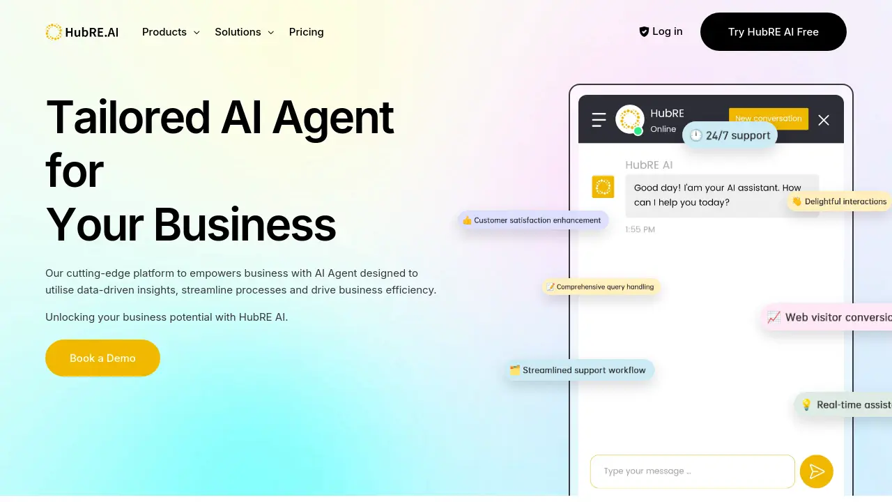 Screenshot of HubRE AI