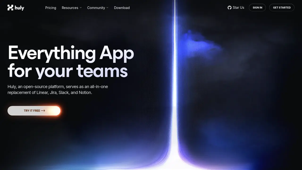 Screenshot of Huly