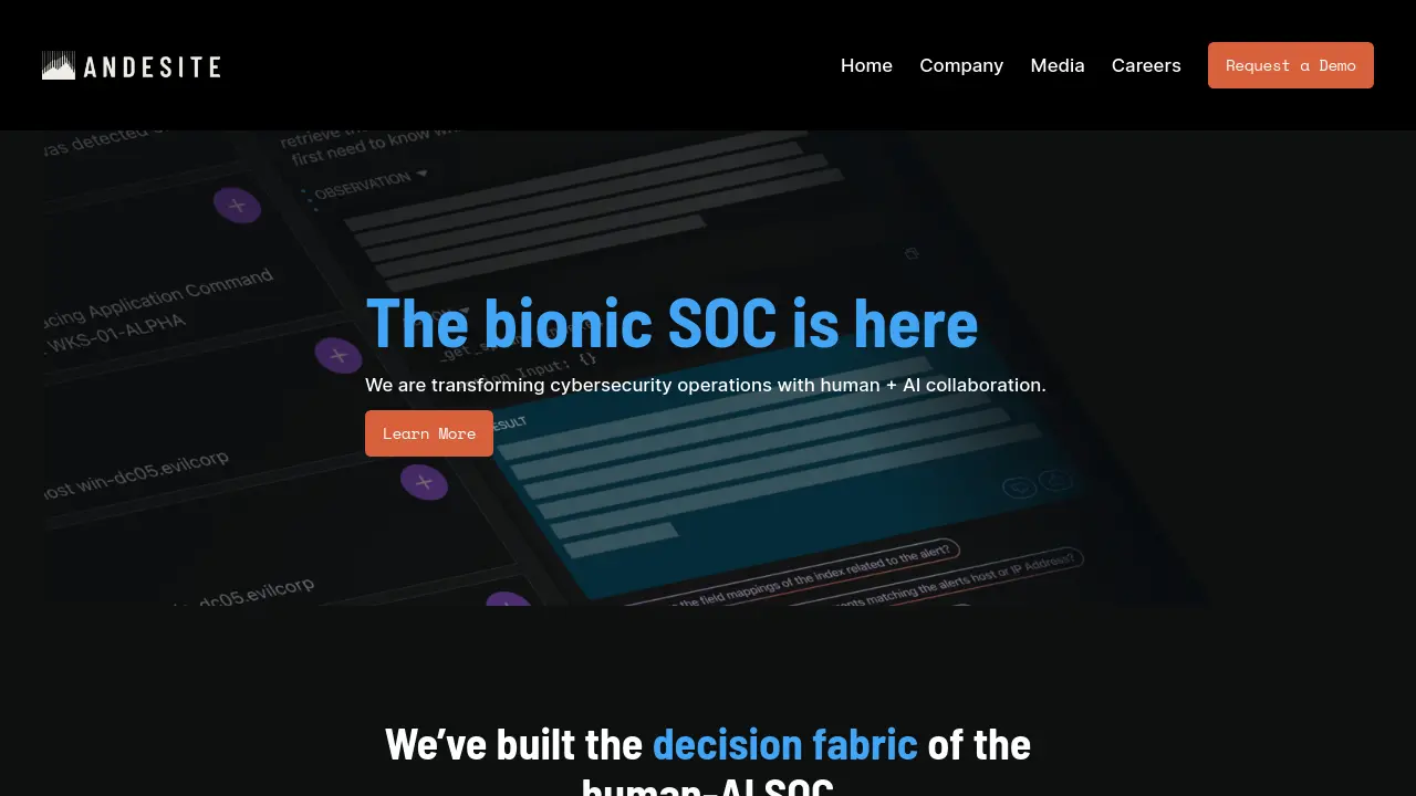 Screenshot of Human-AI SOC Platform
