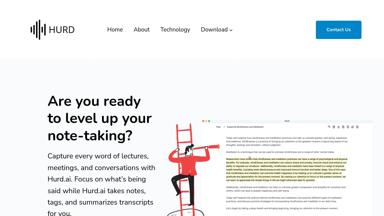 Screenshot of Hurd.ai
