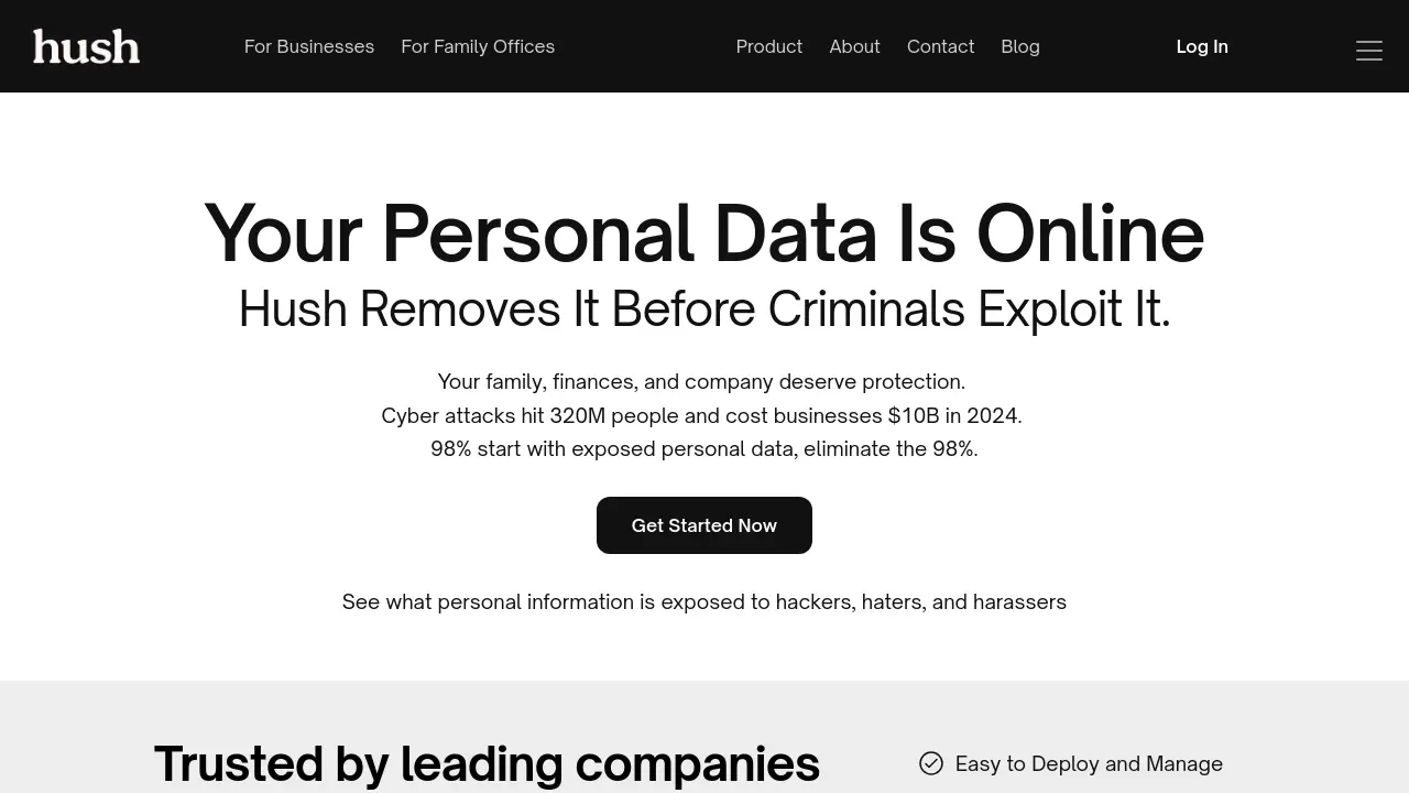 Screenshot of Hush