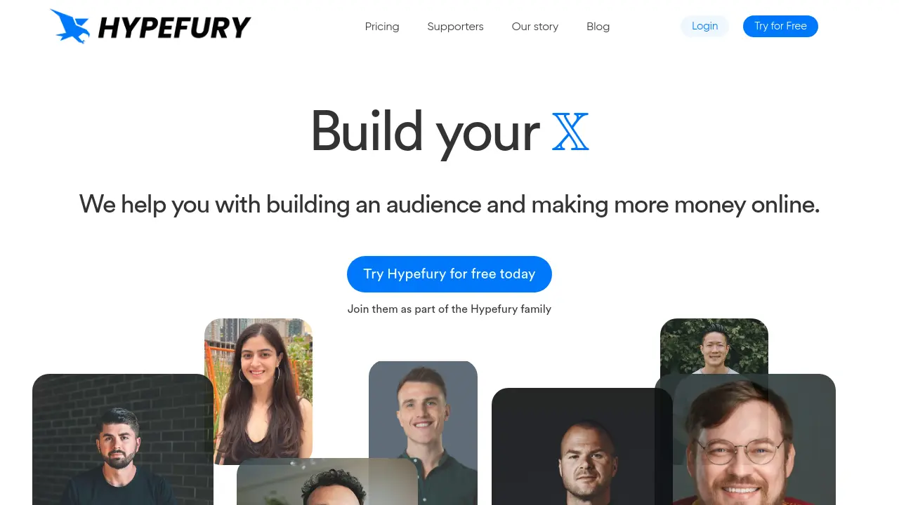 Screenshot of Hypefury